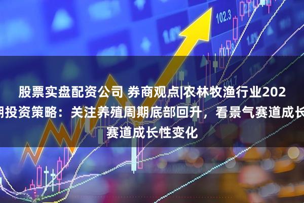 股票实盘配资公司 券商观点|农林牧渔行业2025年中期投资策略：关注养殖周期底部回升，看景气赛道成长性变化